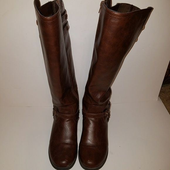 Guess brown knee high boots, size.9 - Picture 4 of 6